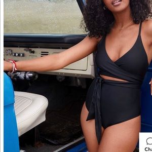 Aerie wrap one piece swimsuit